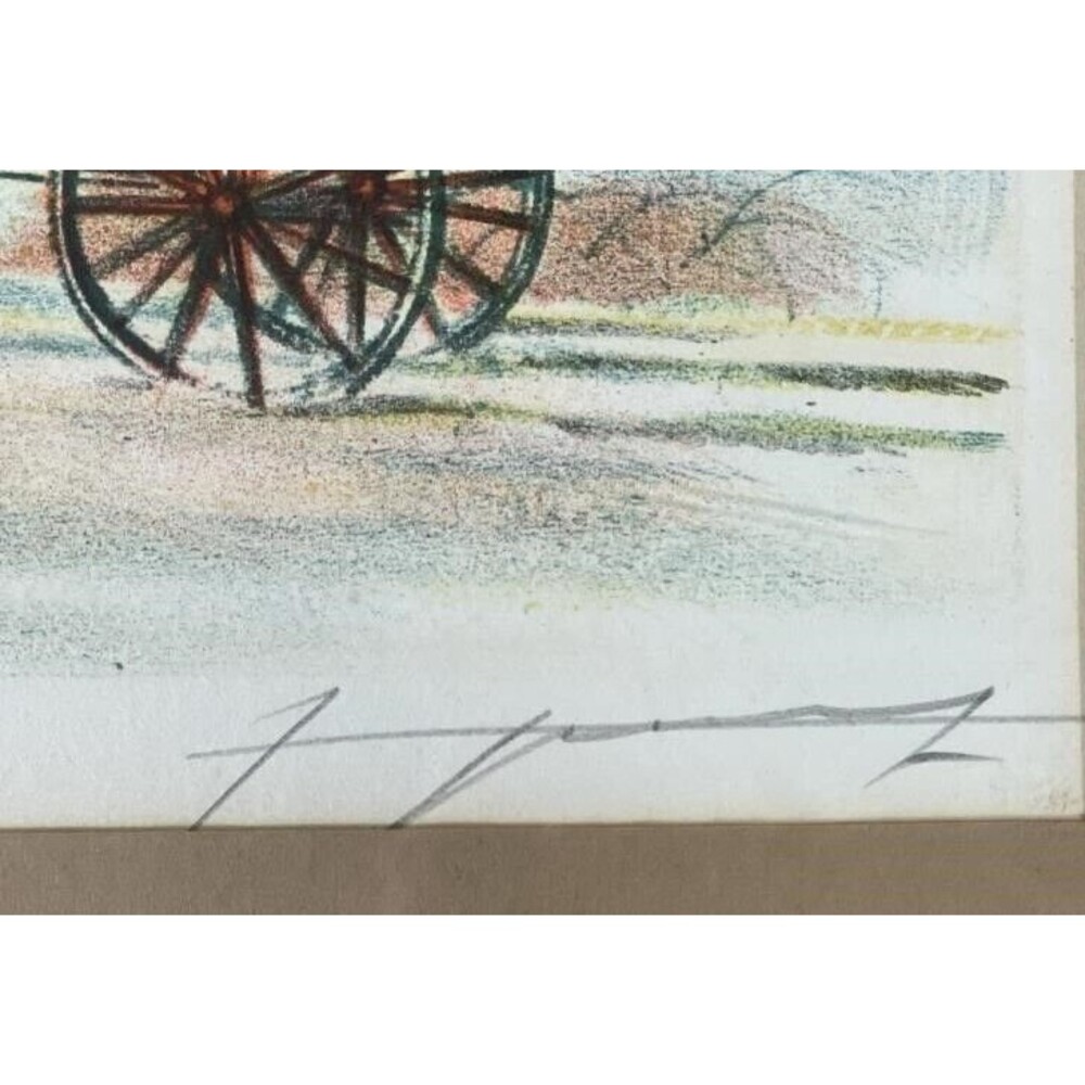 French Vintage Limited Edition Lithograph #35 |  Michel Delacroix Chateau - Picture 3 of 10